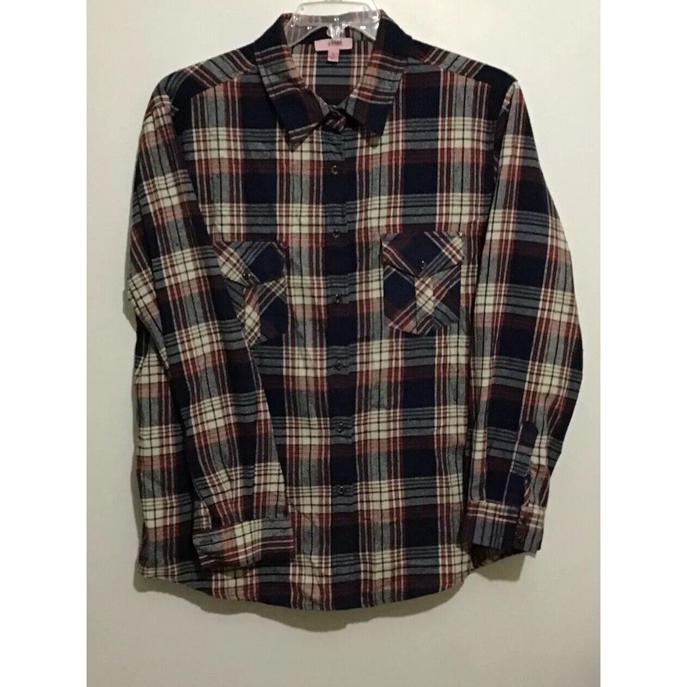 PS Love Women's Flannel Shirt Size Large